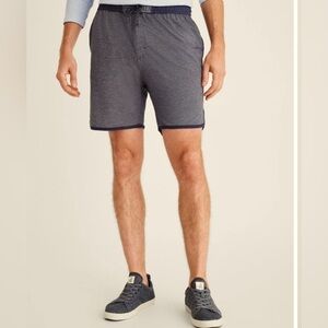 Johnnie-O Ricky Striped Performance Shorts, Size Small